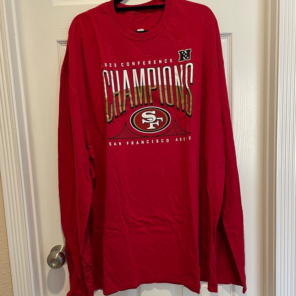Red San Francisco 49ers Champions Long Sleeve Shirt